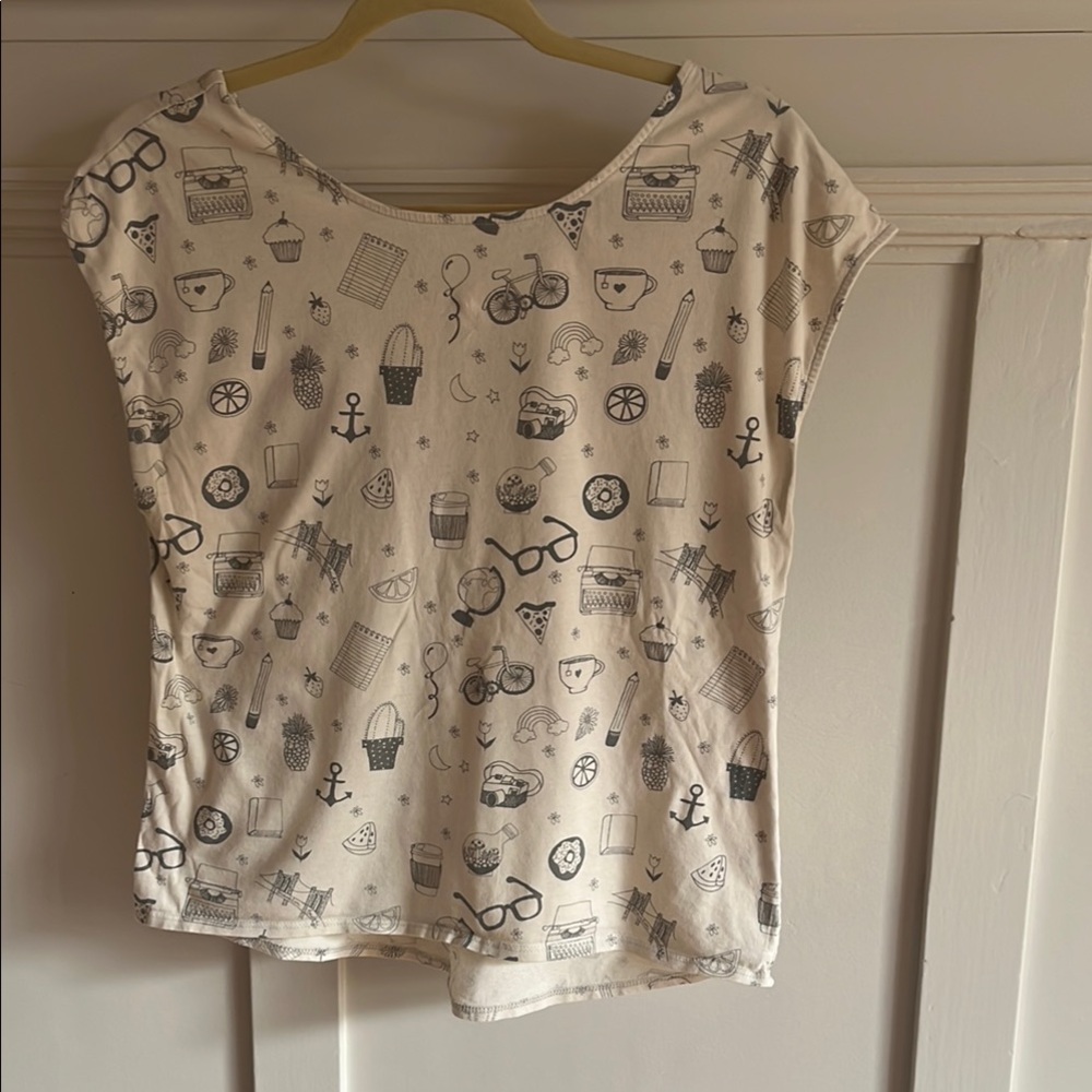 Brooklyn industries Graphic Print Women's Top